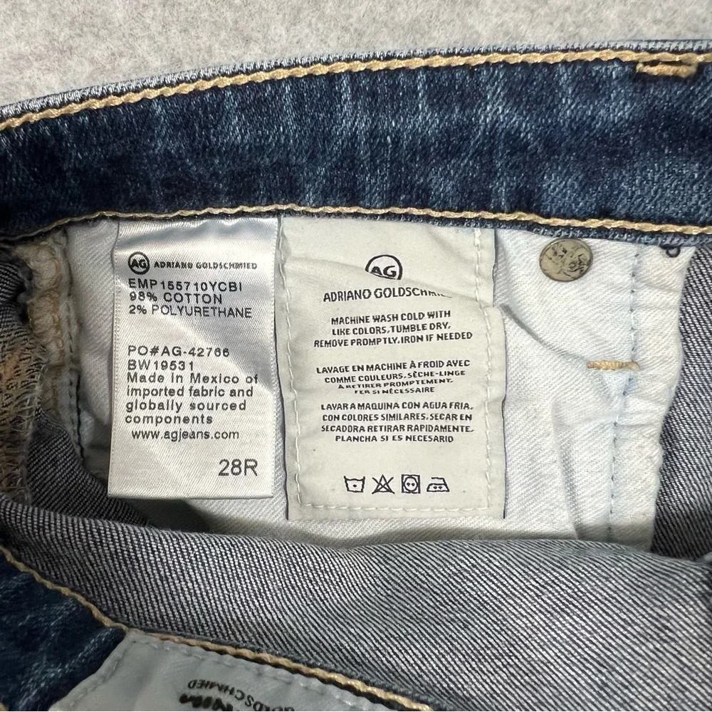 AG Adriano Goldschmied Prima Crop Jeans Womens 28 Slim Straight Stretch